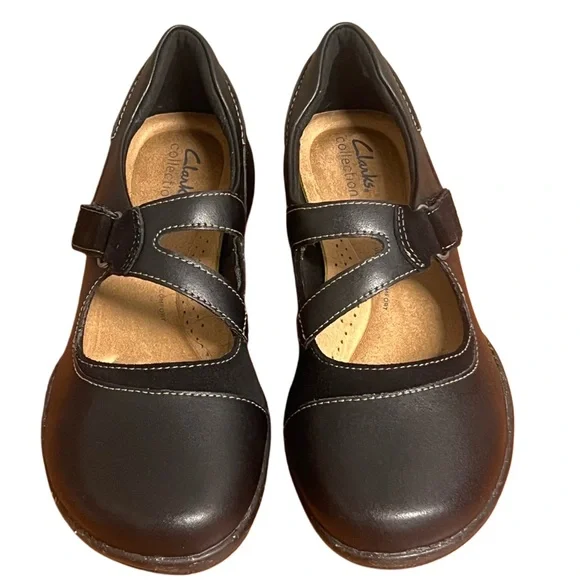 NIB Women’s Clarks® Roseville Jane Women's Mary Jane Shoes Black Size 8.5 - Picture 3 of 11